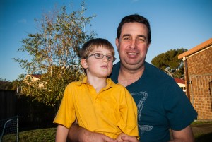 Chris Howard and son