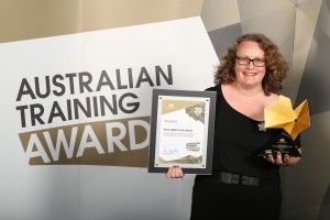 Freya Merrick dos Santos winner of 2014 Australian Training Award.