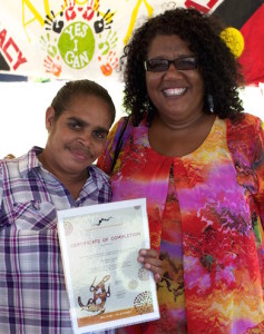 Celebrating achievements at graduation day in Bourke. Photo: Edwina Pickles. 