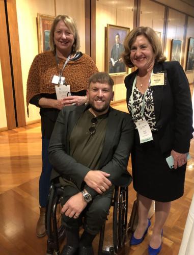 Inspirational Australian of the Year Dylan Alcott and TAFEDA Jenny Dodd. ALA and TAFEDA made a joint statement after the Summit